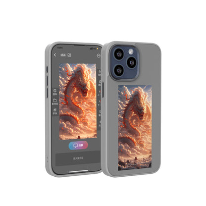 Buy Center Deal-Ink Screen Border Projection Phone Case Gray