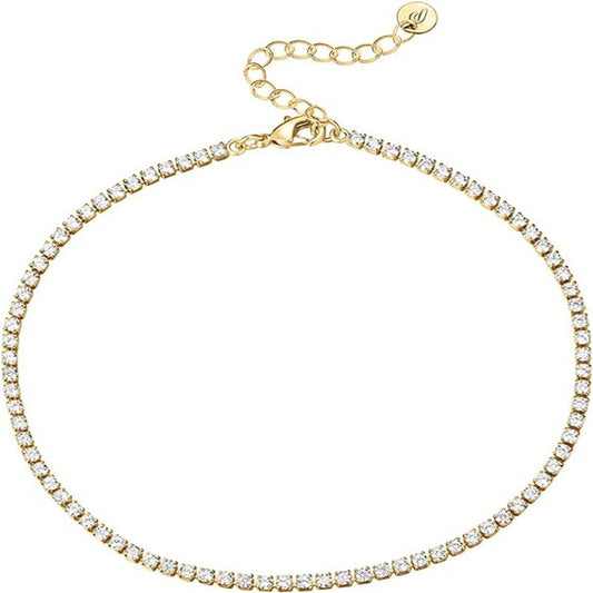 Buy Center Exclusive Offer-Simple Natural Versatile Single Row Rhinestone Anklet