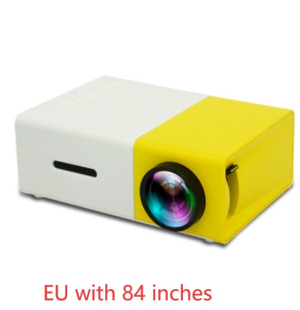 Portable Projector 3D Hd Led Home Theater Cinema HDMI-compatible Usb Audio Projector Yg300 Mini Projector EU with 84 inches