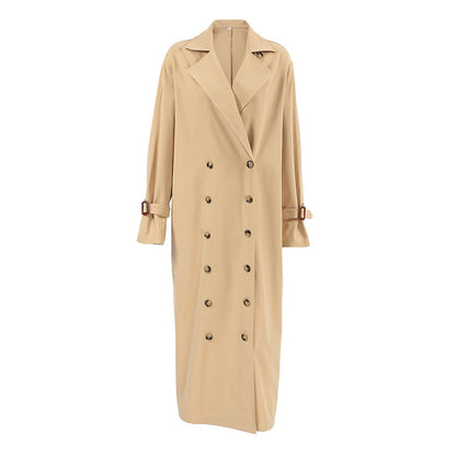 Khaki Double Breasted Trench Coat Buy Center