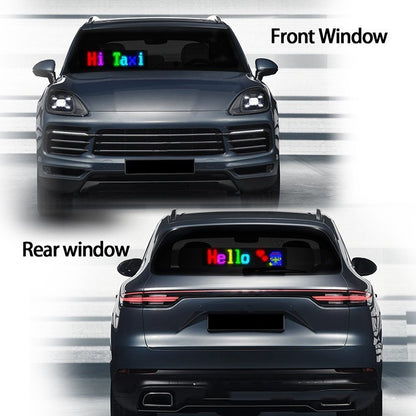 Programmable Car LED Sign LED Full-color Advertising Screen Ultra-thin Display Screen Custom Text Pattern Animation Display Car Buy Center