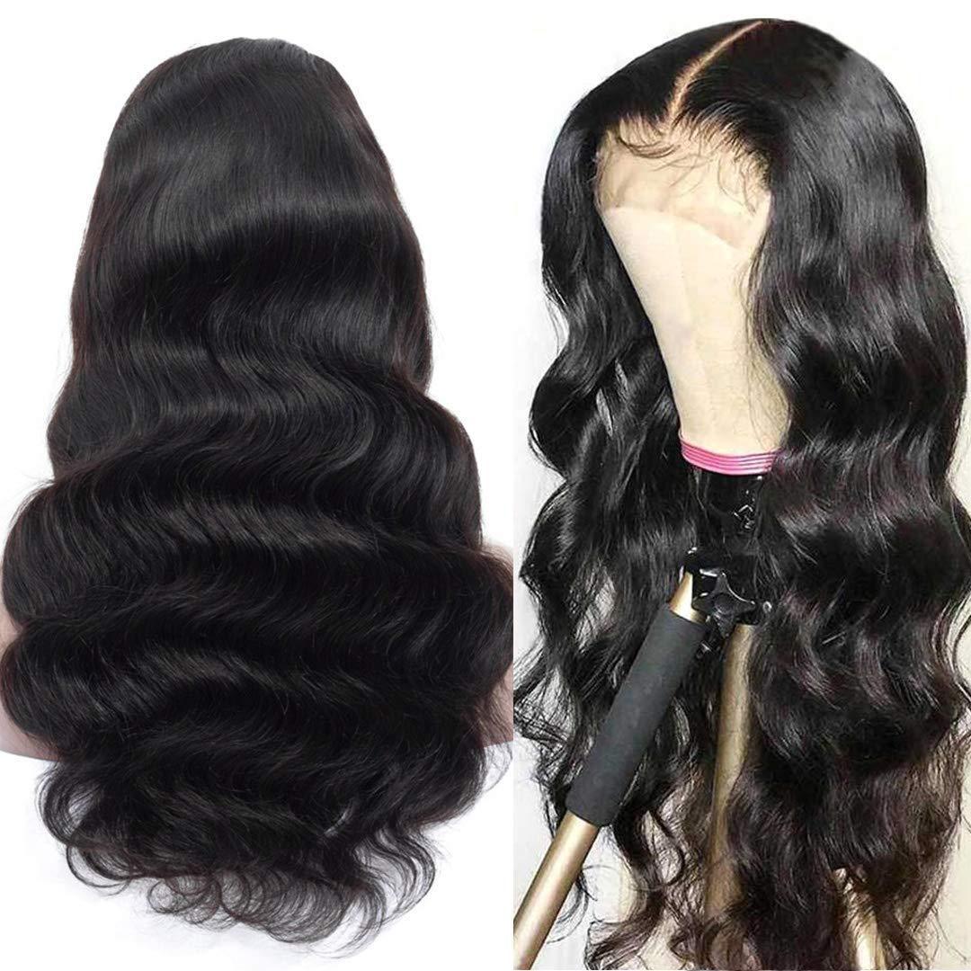 Buy Center Deal-Natural Wig Real Hair Before Lace Black