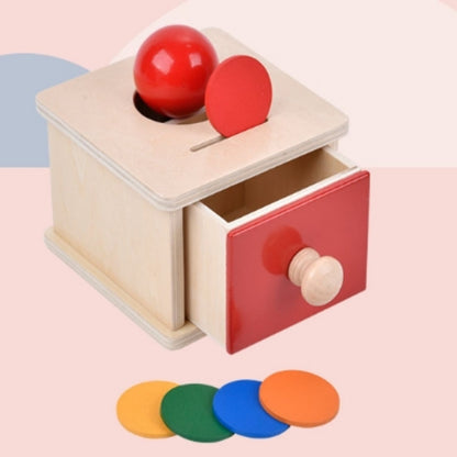 Montessori Teaching Aids Children's Wooden Toy 1-3 Years Old Early Education Educational Learning Coin-operated And Ball Box Drawer Buy Center