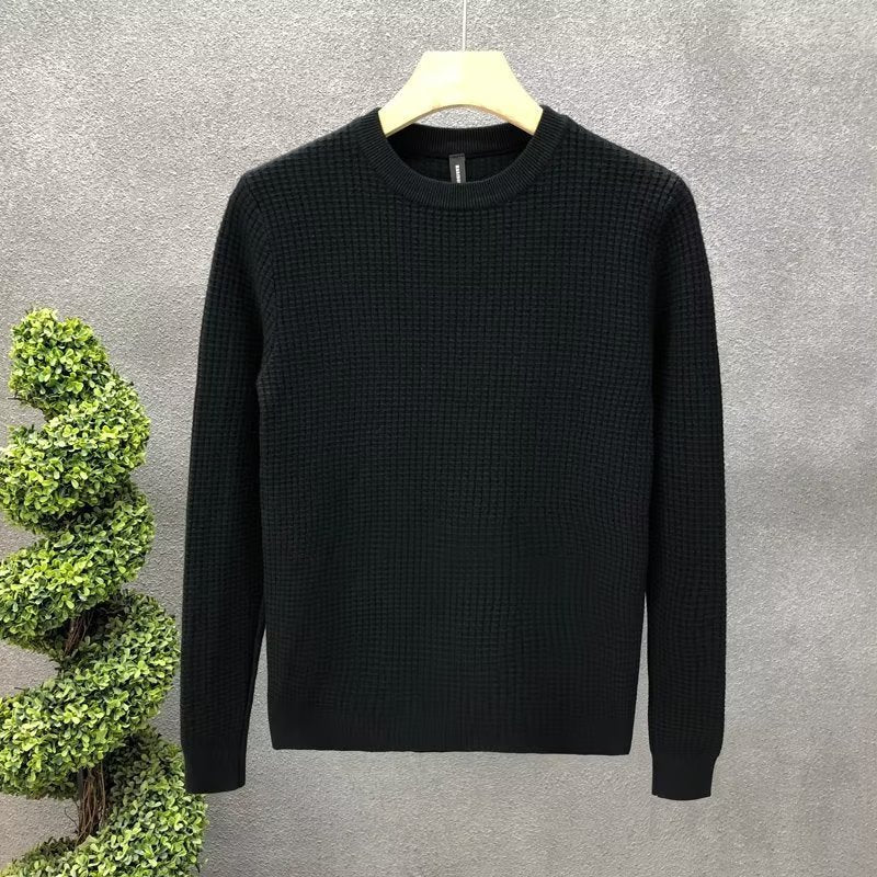 Loose Round Neck Sweater Men's Knitted Shirt Buy Center