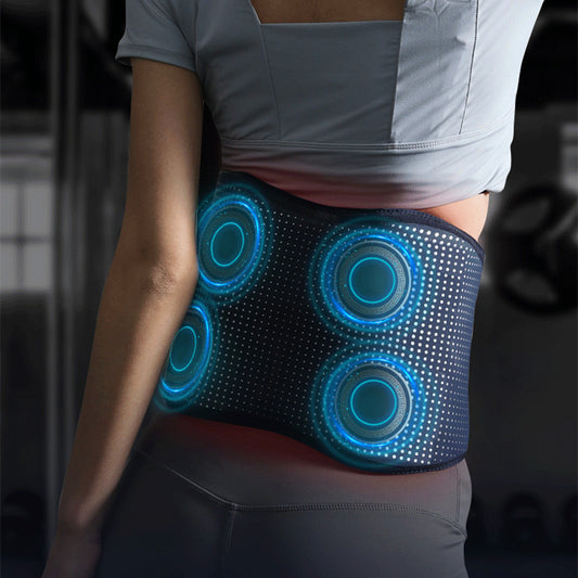 Trending Now at Buy Center: Waist Support Massage Belt Lumbar Vertebra Soothing Instrument Vibration Cold Compress