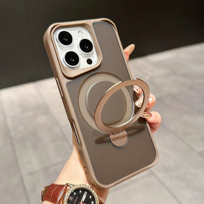 Suitable For IPhone16Pro Skin Feeling 360 Degrees Rotating Bracket Magnetic Suction Phone Case Buy Center