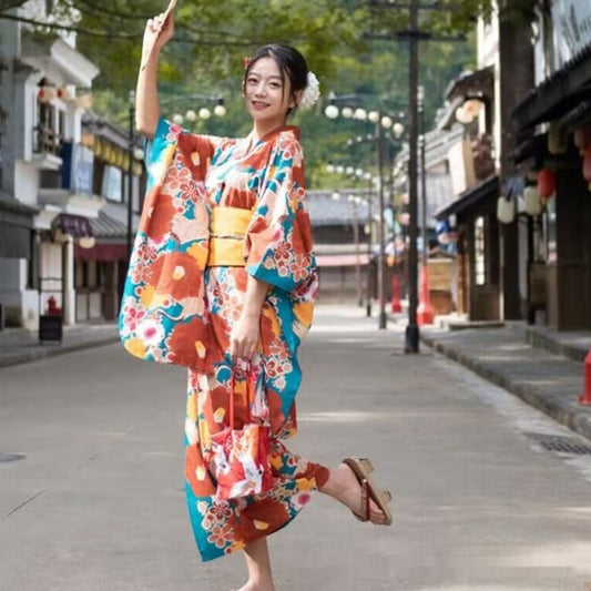 Trending Now at Buy Center: Japanese Style Improved Japanese Kimono Bathrobe Cute Girl