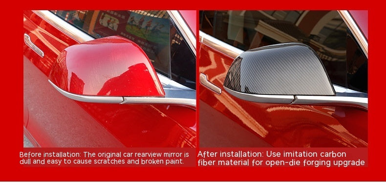 Just Arrived at Buy Center: Carbon Fiber Rear View Mirror Cover Modification