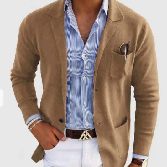 Fresh Arrivals at Buy Center: Men's Spring Leisure Printed Double Button Suit Jacket