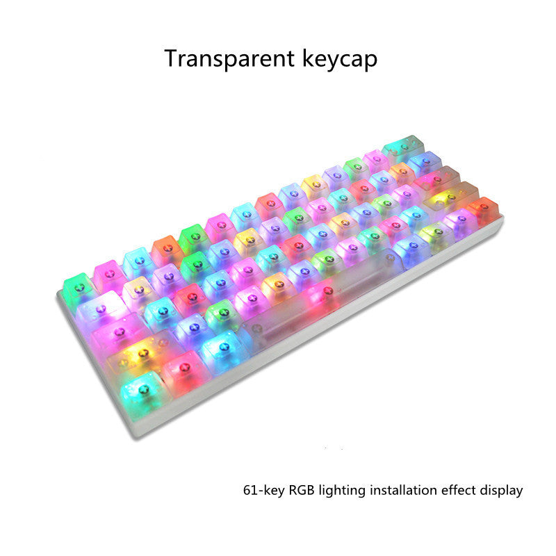 Just Arrived at Buy Center: Transparent Keycaps Color Personality Translucent Mechanical Keyboard