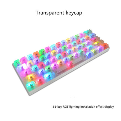 Just Arrived at Buy Center: Transparent Keycaps Color Personality Translucent Mechanical Keyboard