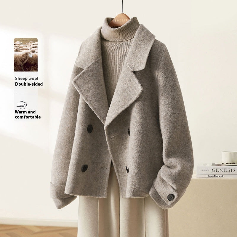 Hepburn Style Coat Woolen Coat Buy Center