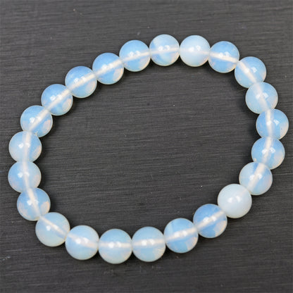 Buy Center Excellence-Synthetic Opal Round Beads Earring Bracelet 8mm Single Circle