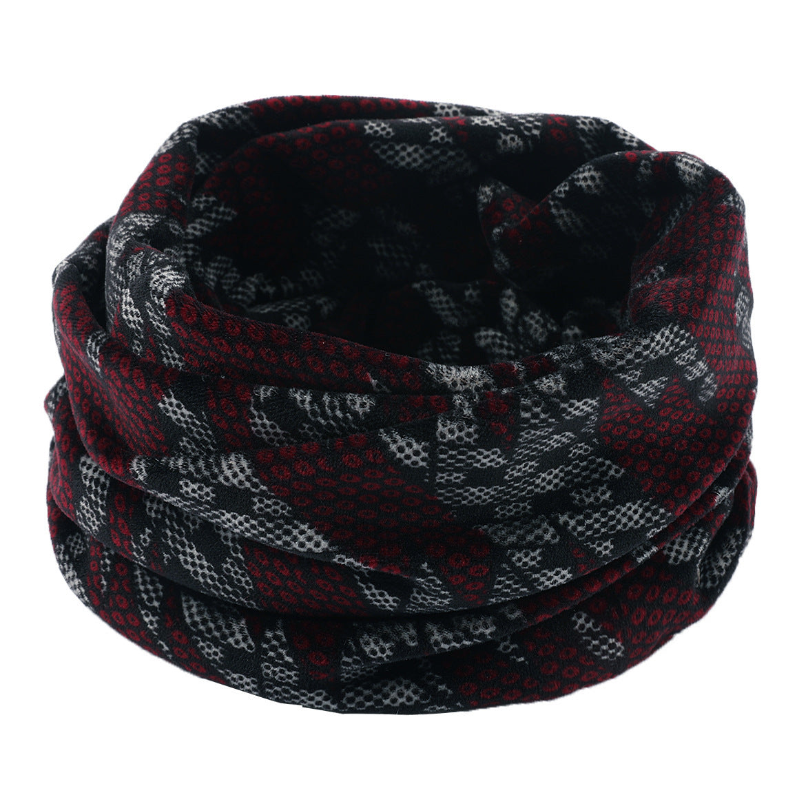 Warm Short Velvet Double-layer Knitted Scarf Buy Center