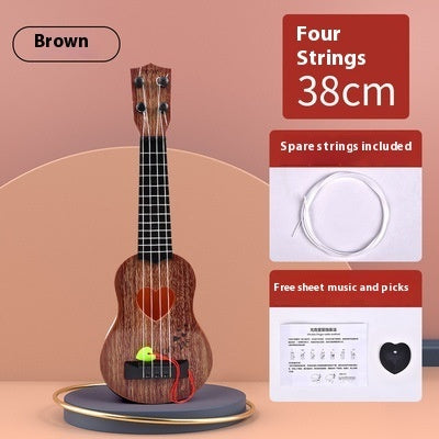 Just Arrived at Buy Center: Musical Instruments Can Play Beginner Music Toys Heart Brown 38cm