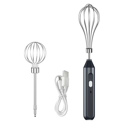 Just Arrived at Buy Center: Wireless Mini Cream Blender Handheld Electric Whisk Household 06 Black Double Stick High Power