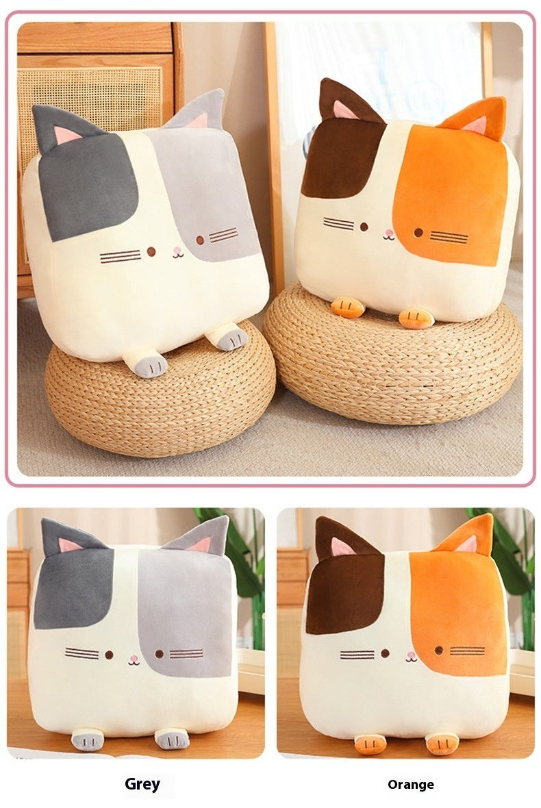 Hot New Items at Buy Center: Square Cat Pillow Sleeping Plush Doll