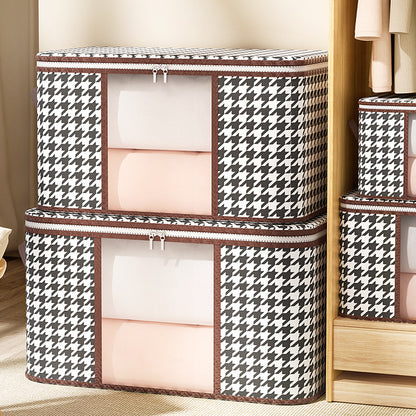 Houndstooth Visual Buggy Bag Clothing Quilt Storage Box Buy Center