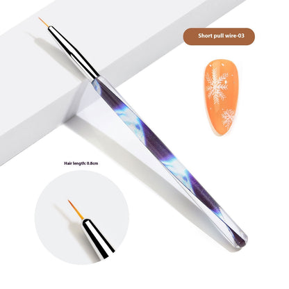 Trending Now at Buy Center: Crystal Acrylic Transparent Ribbon Nail Brush Suit Ribbon Painted Nail Brush 03