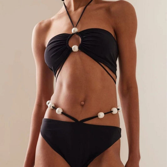 Hot New Items at Buy Center: Women's Split Lace-up Bikini Swimsuit