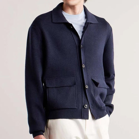 Men's Patch Pocket Woolen Jacket Buy Center