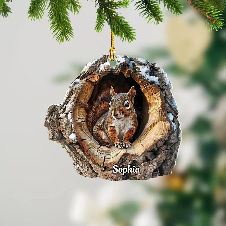 Christmas Tree Decorations Small Animal 2D Flat Print Acrylic Small Pendant Buy Center