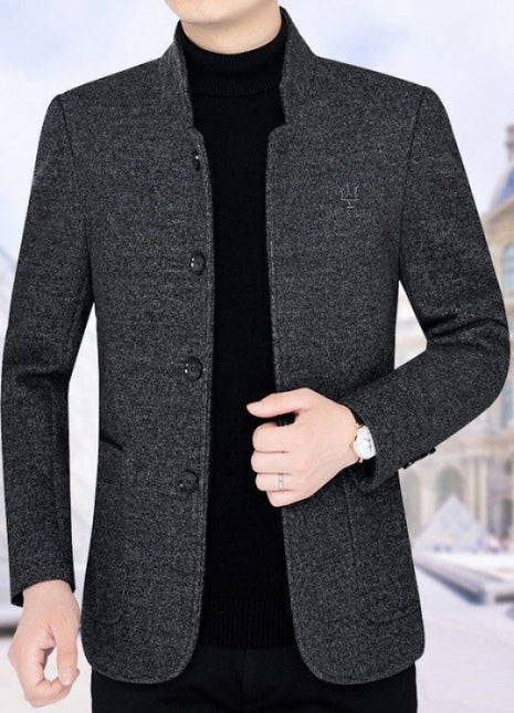 Fall And Winter Lapels Casual Jacket Business Top Fleece Padded Coat Buy Center