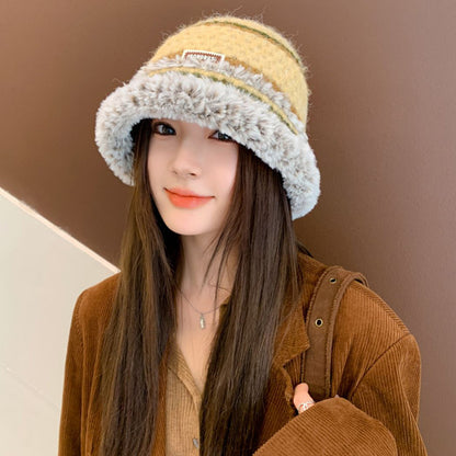 Autumn And Winter Dopamine Knitted Wool Cap Women's Warm Korean Style Buy Center