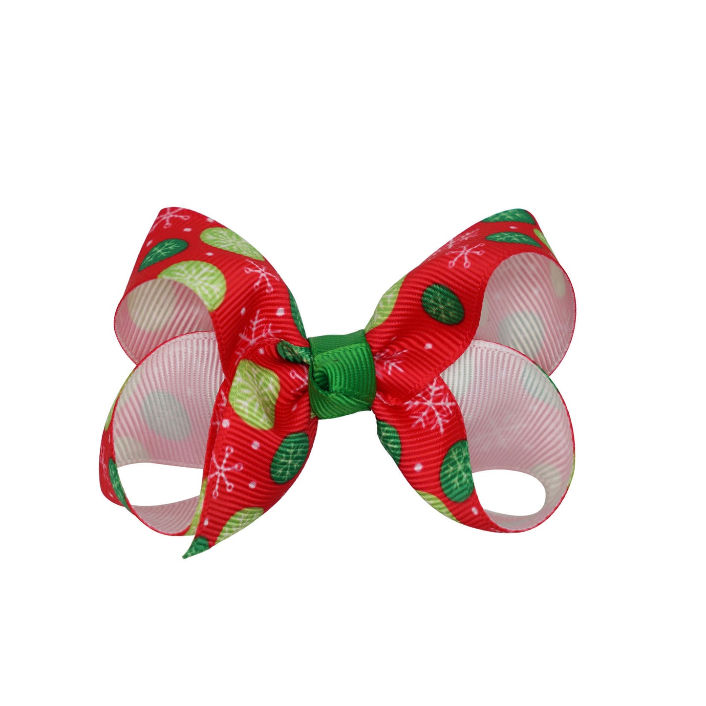 Santa Claus Printed Bow Barrettes European And American Buy Center