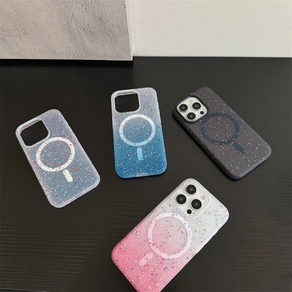 Fresh on the Scene at Buy Center: Silicone Splash Ink Magnetic Gradient Color Phone Case