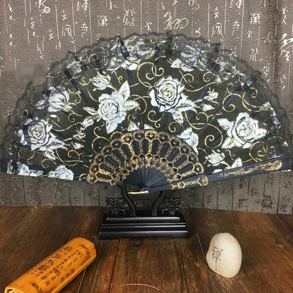 Now Available at Buy Center: Lace Fan Single Layer Wing Chun Dance Fan Chinese Style