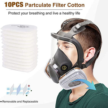 6800 Full Face 15 IN 1 Set Gas Mask For Chemical Paint Spray Vapor Respirator