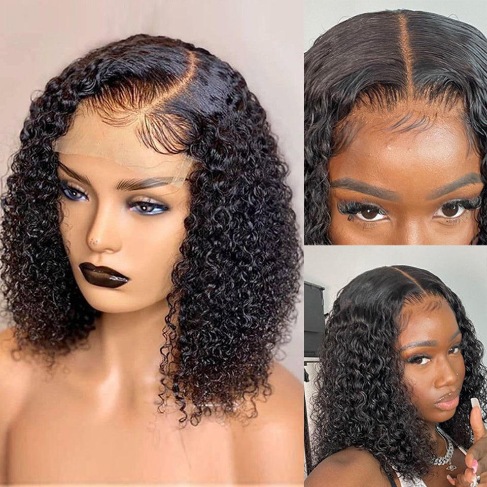 Just Arrived at Buy Center: Deep Water Wave Lace Frontal Human Hair Wigs Transparent Curly