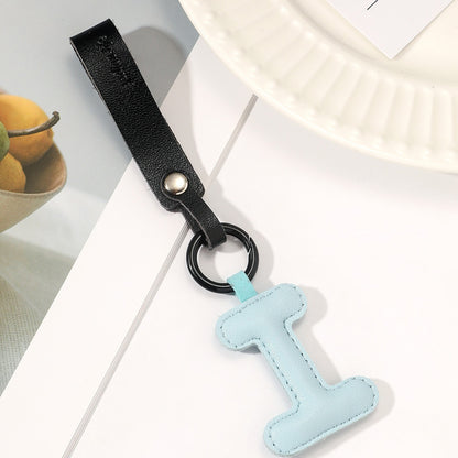 Newly Arrived at Buy Center: Fashion All-Match 26 Full Letter Leather Key Chain Pendant Style I