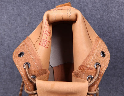 Newly Released at Buy Center: Thick Suede Cowhide High-top Work Genuine Leather Shoes