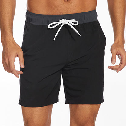 Hot New Items at Buy Center: Men's Casual Sports Shorts Fashion Vacation Beach Swimming Trunks Black