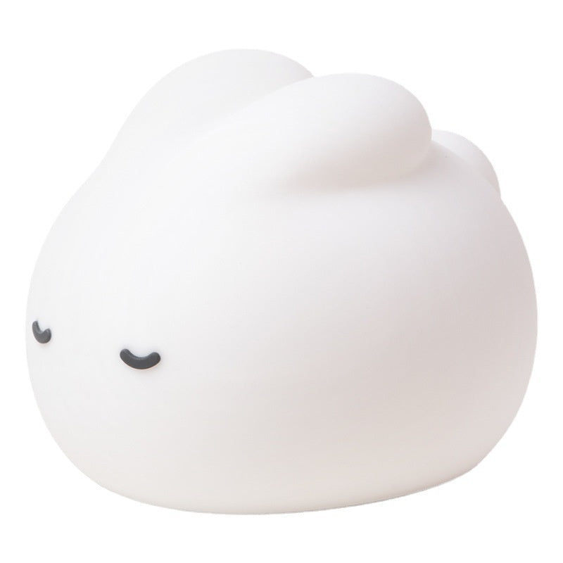 Just Arrived at Buy Center: Simple Children Get Up Rabbit Silicone Sleeping USB Charging Night Light 3W Yellow Light