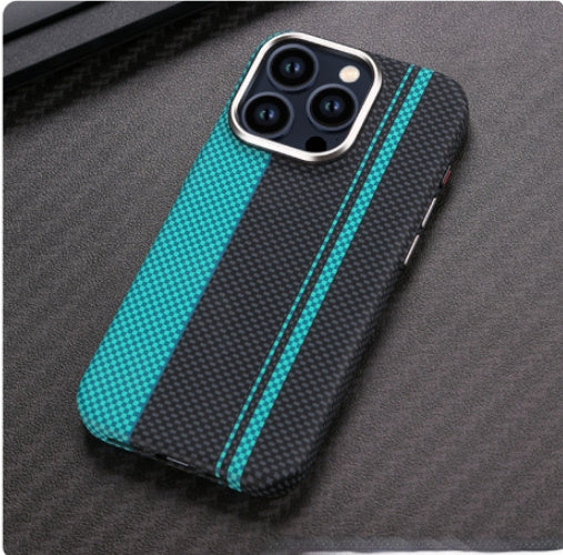 Magnetic Carbon Fiber Pattern Drop-resistant Mobile Phone Protective Case Buy Center