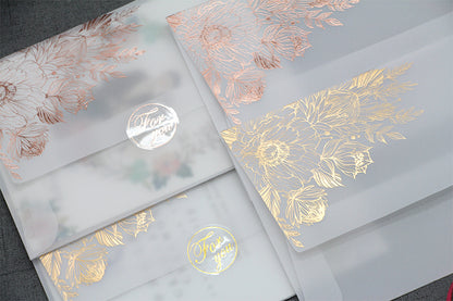 Fresh on the Scene at Buy Center: Sulfuric Acid Paper Invitation Card Bronzing Matte Varnish