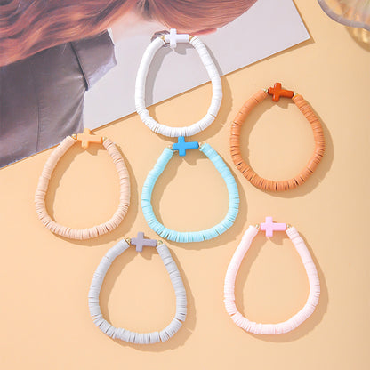 Buy Center Best Value-Elastic Soft Ceramic Bracelet For Women In Bohemian Style