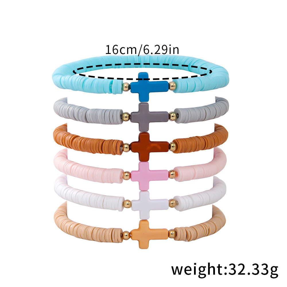 Buy Center Best Value-Elastic Soft Ceramic Bracelet For Women In Bohemian Style