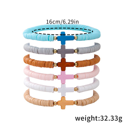 Buy Center Best Value-Elastic Soft Ceramic Bracelet For Women In Bohemian Style