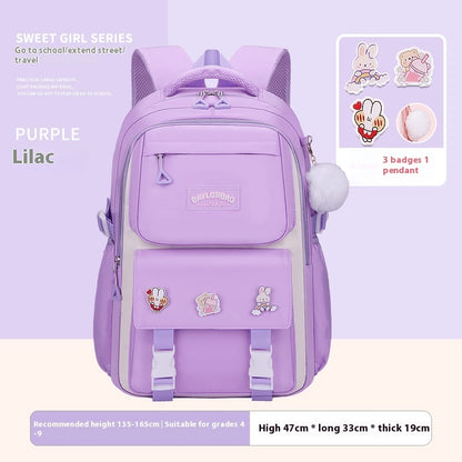 Student Schoolbag Large Capacity Burden Reduction Children Backpack