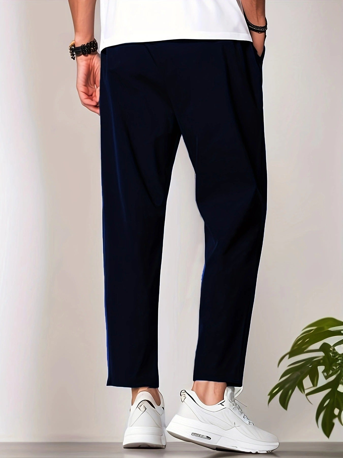 Just Arrived at Buy Center: Autumn Leisure Slim-fitting Ankle Length Trousers