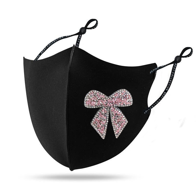 Diamond Mask Shiny Diamond Bow Creative Cloth Mask Buy Center