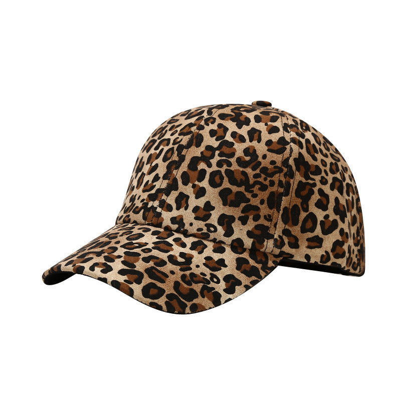 European And American Literary Vintage Leopard Print Baseball Cap Buy Center