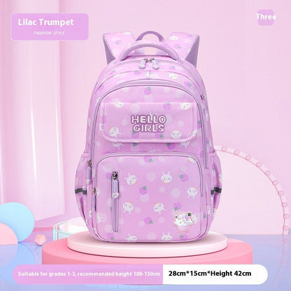 Fresh on the Scene at Buy Center: 6-12-year-old Primary School Children's Backpack Large Capacity Schoolbag Purple Small Size