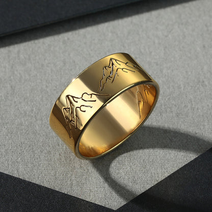 Now Available at Buy Center: Fashion Stainless Steel Mountain Ring