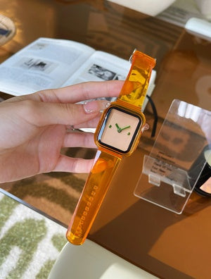 Fresh Arrivals at Buy Center: Brown Transparent Suitable For Iwatch Watch Strap Fawn Orange