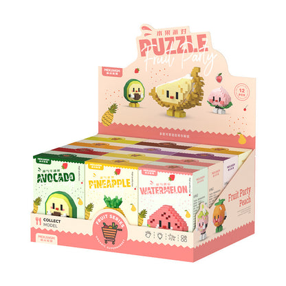 Fresh on the Scene at Buy Center: Puzzle Small Particles Assembled Fruit Building Blocks Toy